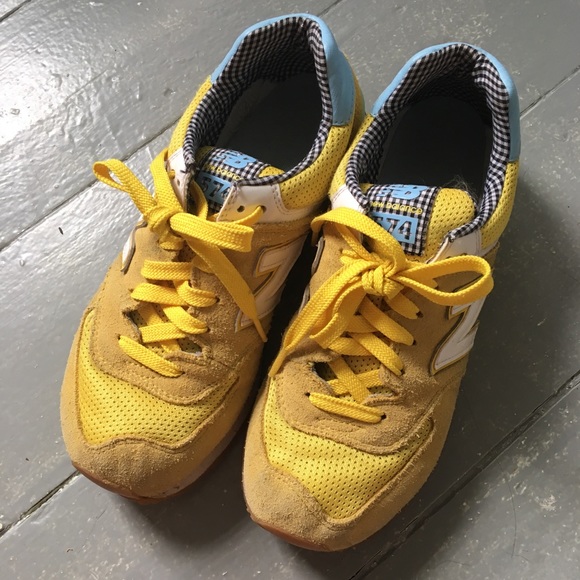New Balance | Shoes | New Balance Wi574 Picnic Collection In Yellow |  Poshmark